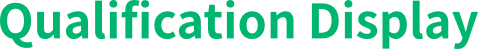 Qualification Display