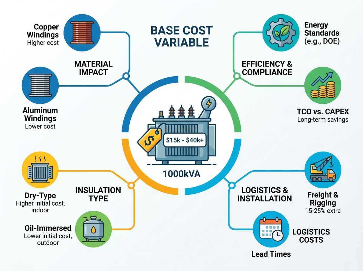 1000kVA Transformer Manufacturing and Pricing Variables