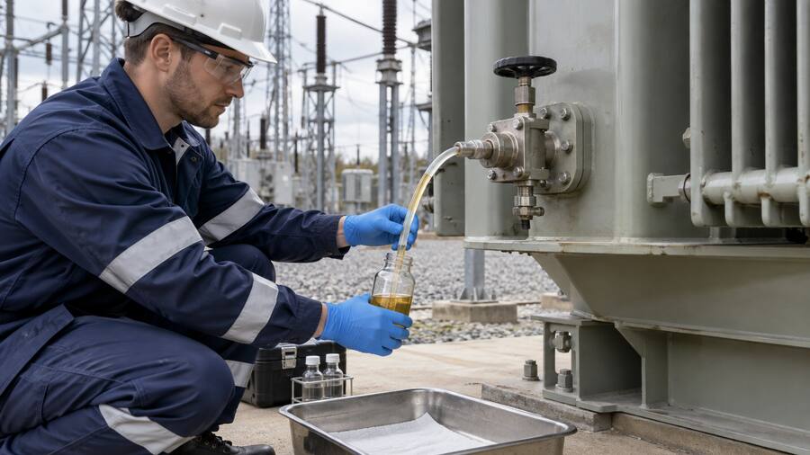 Transformer oil sample collection planning